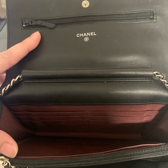Chanel Black Quilted Leather Wallet On Chain Bag - Picture 8 of 14